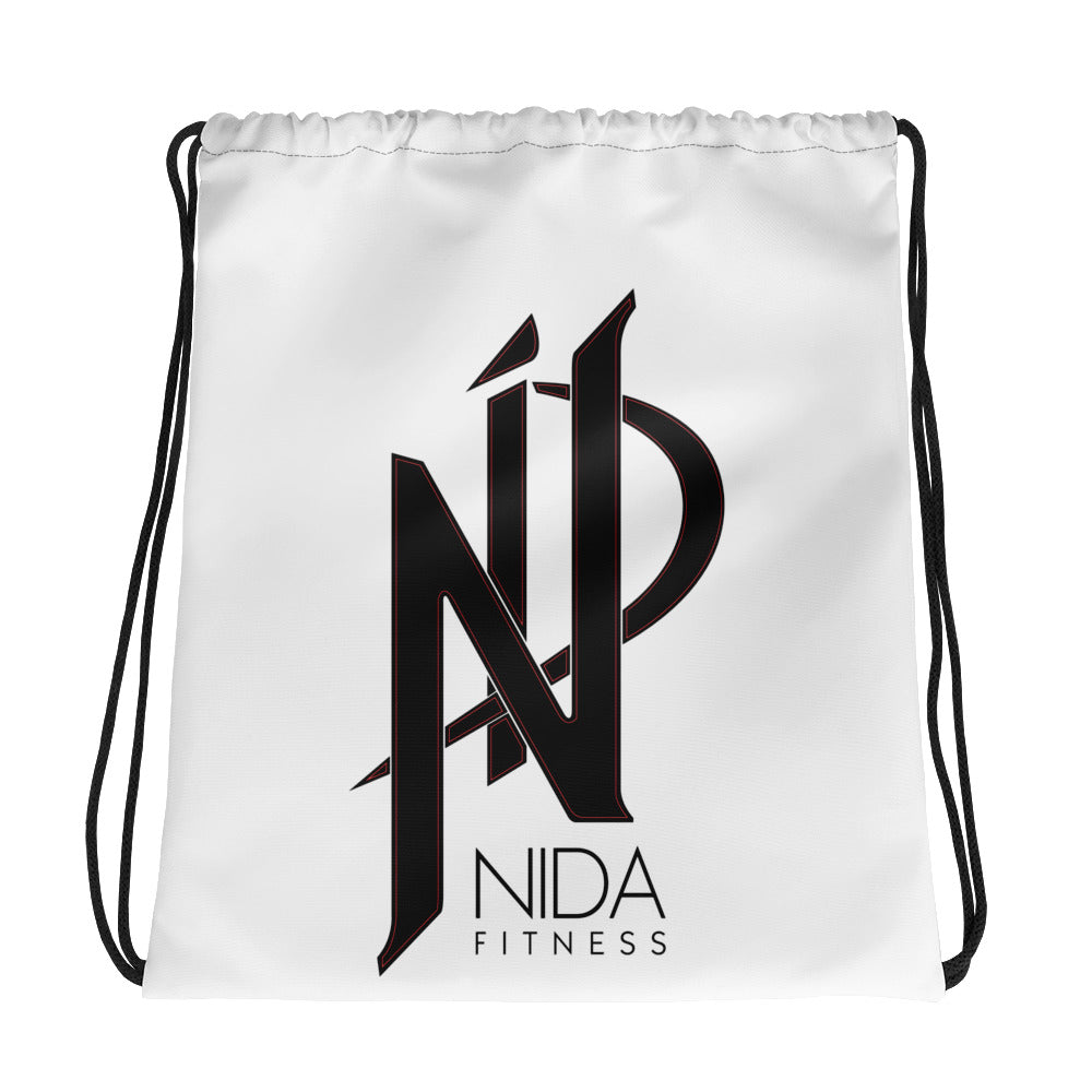 Nida Fitness Logo Drawstring bag